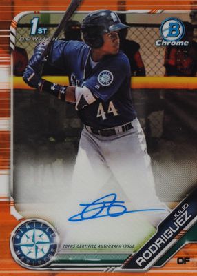 2019 Bowman #CPA-JRO Chrome Prospect Auto - Orange Refractor /25 (1st)