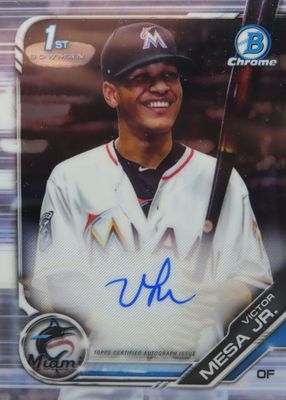 2019 Bowman #CPA-VMJ Chrome Prospect Auto (1st)