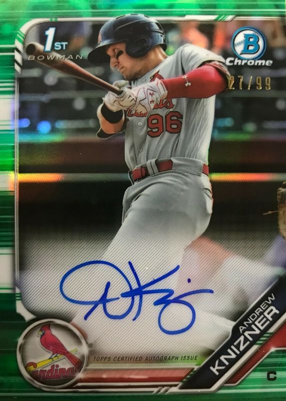 2019 Bowman #CPA-AK Chrome Prospect Auto - Green Refractor /99 (1st)