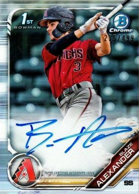 2019 Bowman #CPA-BA Chrome Prospect Auto - Refractor /499 (1st)