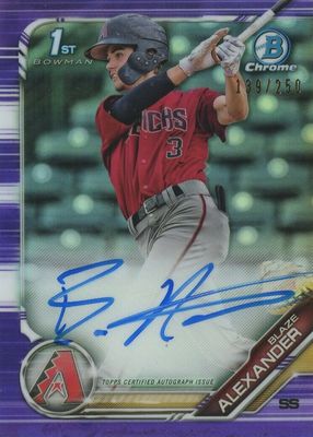 2019 Bowman #CPA-BA Chrome Prospect Auto - Purple Refractor /250 (1st)