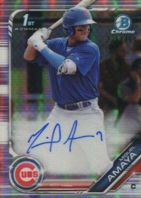 2019 Bowman #CPA-MAM Chrome Prospect Auto - Refractor /499 (1st)