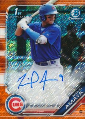 2019 Bowman #CPA-MAM Chrome Prospect Auto - Orange Shimmer Refractor /25 (1st)