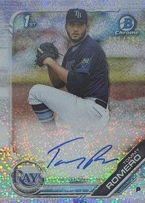 2019 Bowman #CPA-TR Chrome Prospect Auto - Speckle Refractor /299 (1st)
