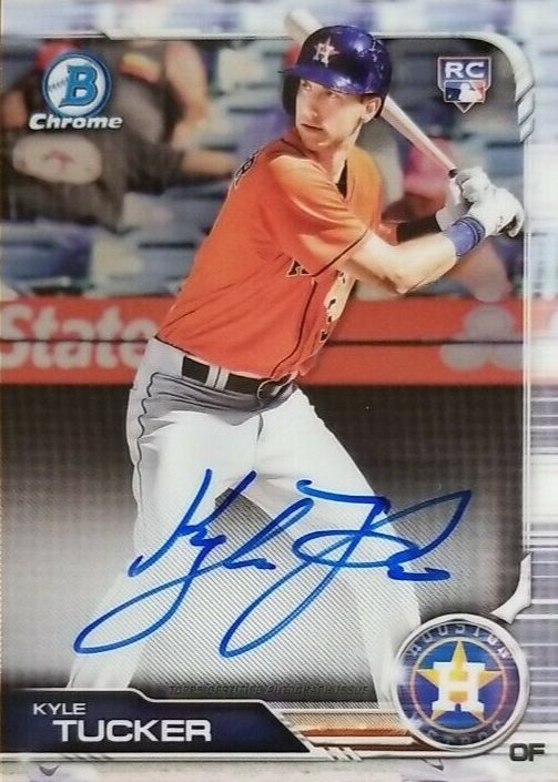 2019 Topps Chrome Kyle Tucker Rookie Auto Gold Refractor