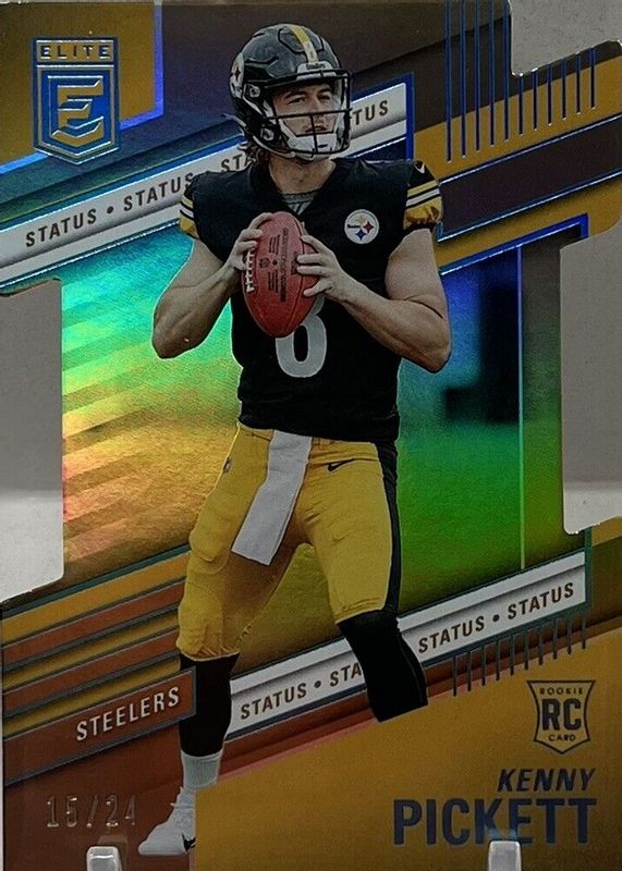 Kenny Pickett 2022 Elite #101 Status Die-Cut /24 Rookie RAW