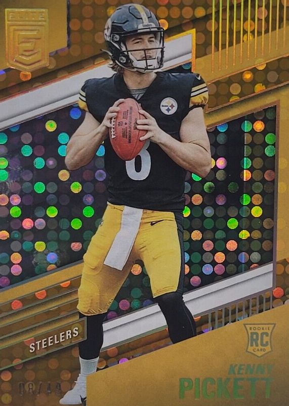 Kenny Pickett 2022 Elite #101 Orange /49 Rookie SGC 9