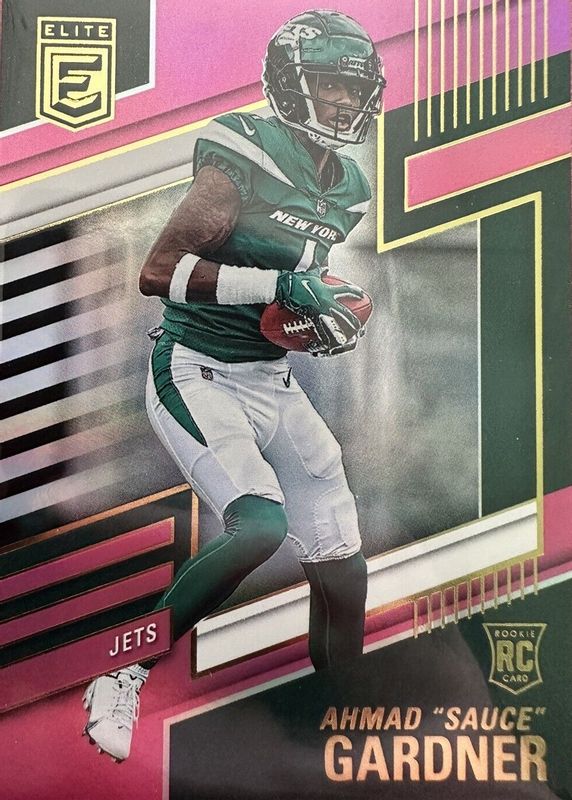 Sauce Gardner 2022 Elite #142 Pink Rookie RAW