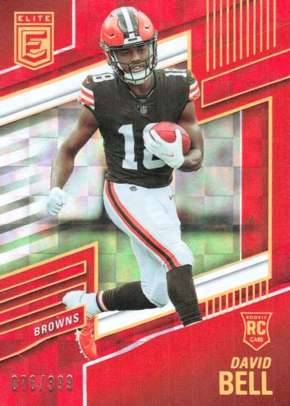 David Bell 2022 Elite #124 Red /399 Rookie RAW