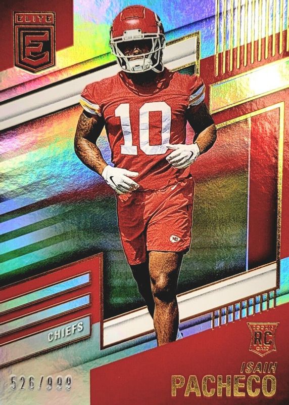 Isiah Pacheco 2022 Elite #183 Base Rookie /999 RAW