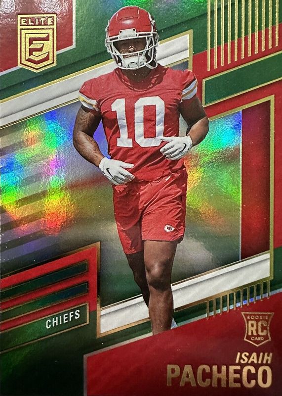 Isiah Pacheco 2022 Elite #183 Green Rookie RAW