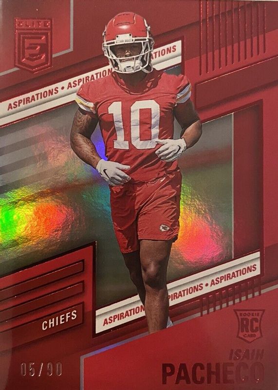 Isiah Pacheco 2022 Elite #183 Aspirations (/90) Rookie RAW