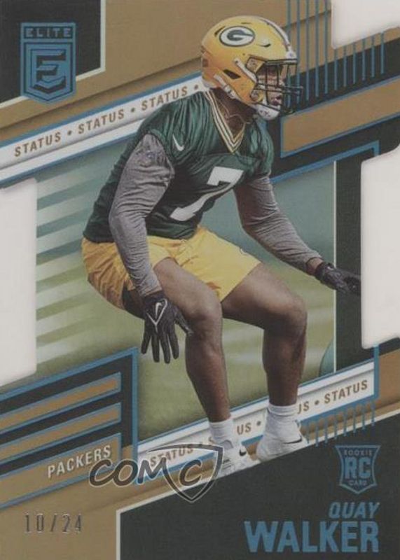 Quay Walker 2022 Elite #186 Status Die-Cut /24 Rookie SGC 10