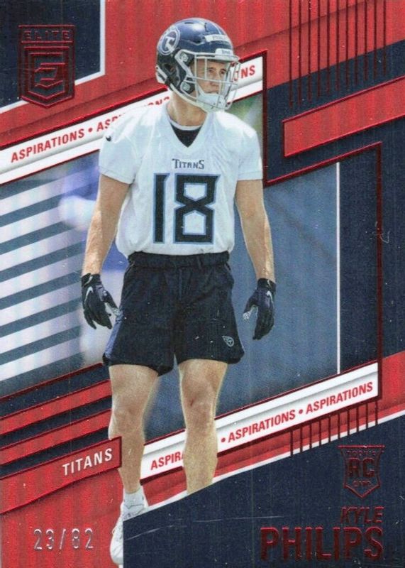 Kyle Philips 2022 Elite #170 Aspirations (/82) Rookie RAW