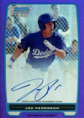 2012 Bowman #BCP104 Chrome Prospect Auto - Purple Refractor /10 (1st)