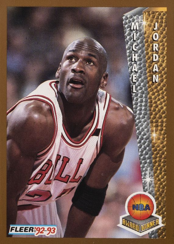 Michael Jordan 1992 Fleer #246 Award Winners