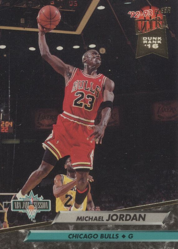 Michael Jordan 1992 Fleer Ultra #216 Jam Sessions SGC 9