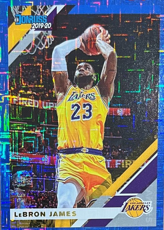 LeBron James 2019 Donruss #94 Infinite Blue /35 BGS 9.5