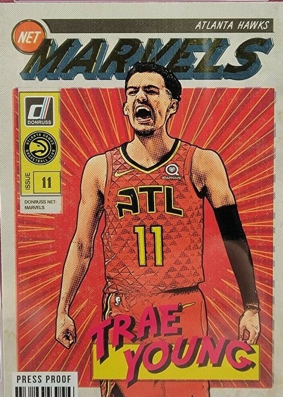 Trae Young 2019 Donruss #16 Net Marvels - Press Proof PSA 9