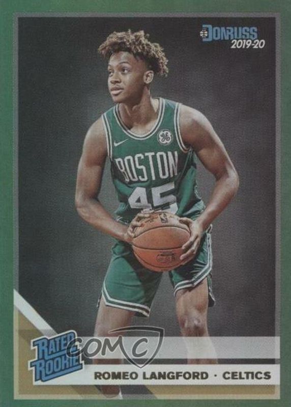 Romeo Langford 2019 Donruss #213 Green Flood Rookie PSA 9