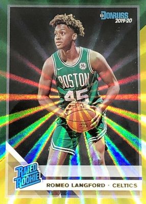 2019 Donruss #213 Green & Yellow Laser