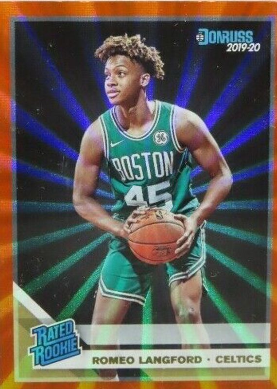 Romeo Langford 2019 Donruss #213 Orange Laser Rookie PSA 10