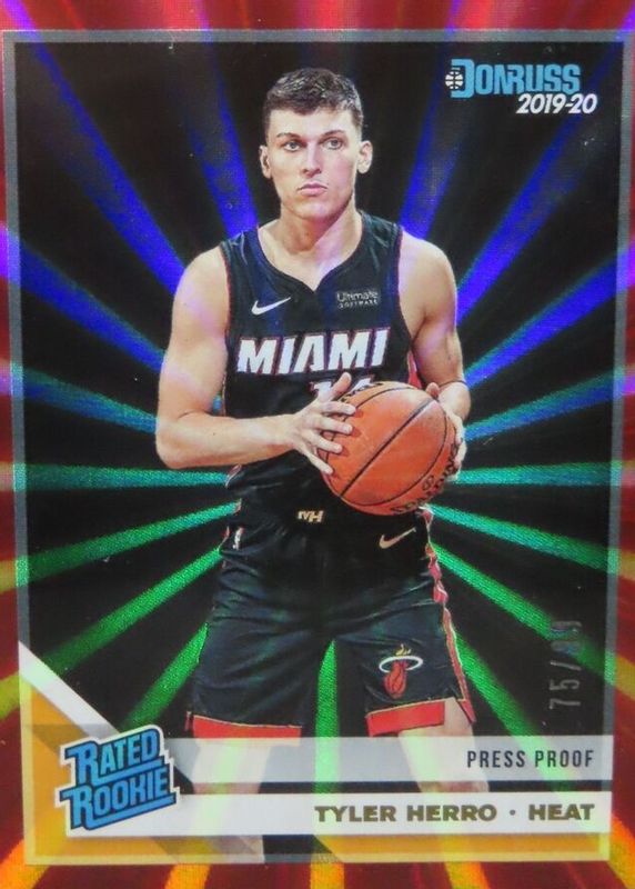 Tyler Herro 2019 Donruss #212 Press Proof Red /99 Rookie PSA 10