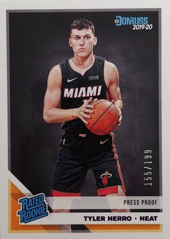 Tyler Herro 2019 Donruss #212 Press Proof Purple /199 Rookie BGS 9.5