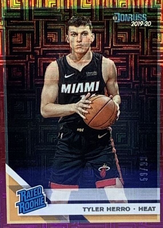 Tyler Herro 2019 Donruss #212 Infinite Red /99 Rookie PSA 10