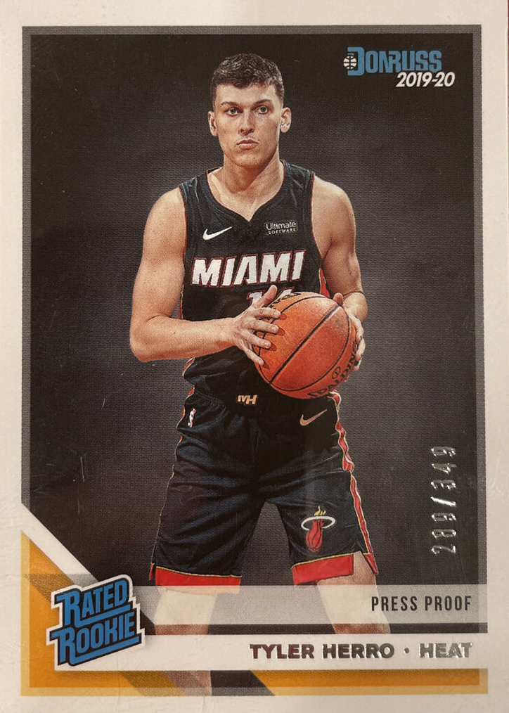 Tyler Herro DONRUSS GOLD PSA10 タイラー・ Tyler Herro 2019 Donruss #212 Press Proof Silver /349 Price