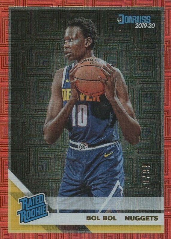 Bol Bol 2019 Donruss #234 Infinite Red /99 Rookie RAW