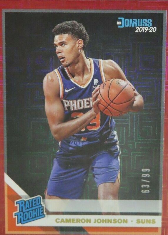 Cameron Johnson 2019 Donruss #210 Infinite Red /99 Rookie PSA 10