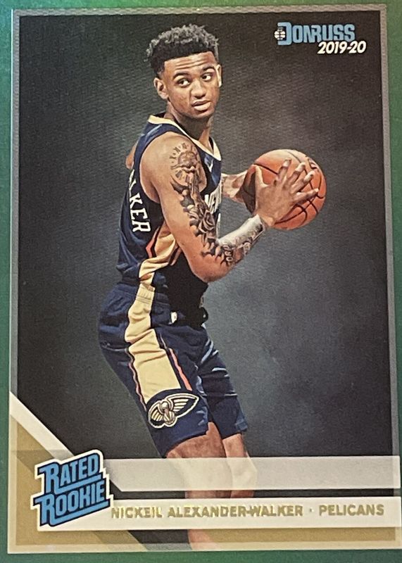 Nickeil Alexander-Walker 2019 Donruss #216 Green Flood Rookie SGC 10