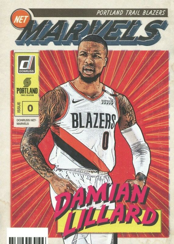 Damian Lillard 2019 Donruss #8 Net Marvels RAW