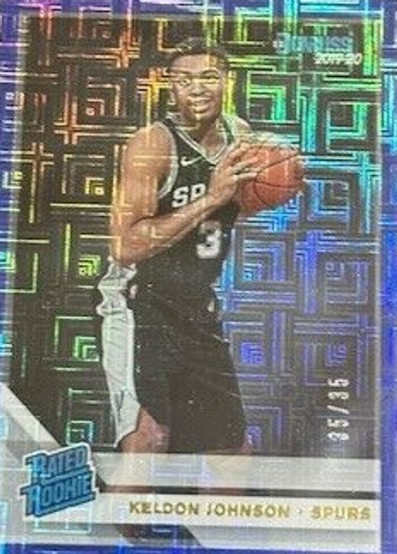 Keldon Johnson 2019 Donruss #227 Infinite Blue /35 Rookie PSA 10