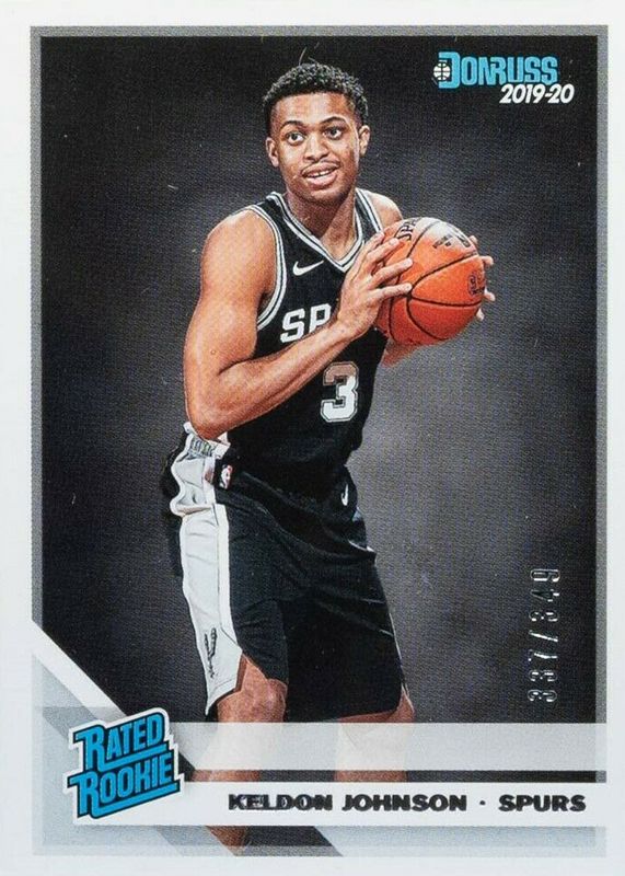 Keldon Johnson 2019 Donruss #227 Press Proof Silver /349 Rookie SGC 9.5