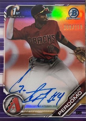 2019 Bowman Chrome #CPA-GP Prospect Auto - Purple Refractor /250 (1st)