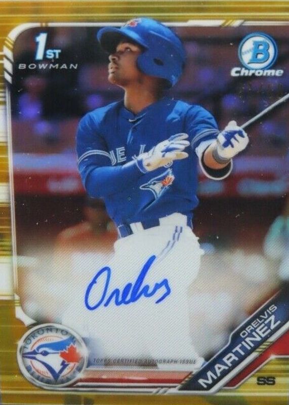 2019 Bowman Chrome #CPA-OM Prospect Auto - Gold Refractor /50 (1st)