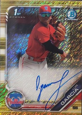 Luis Garcia (Phillies) 2019 Bowman Chrome #CPA-LG Prospect