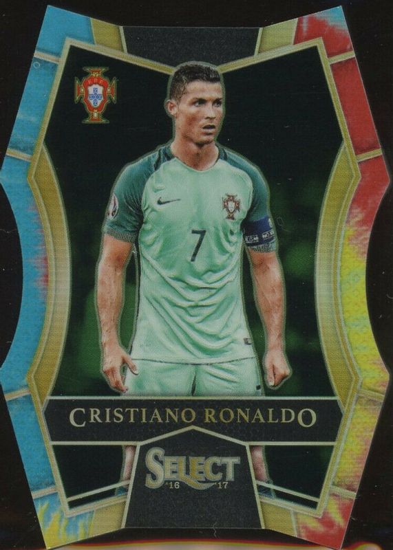 Cristiano Ronaldo 2016 Select #154 Mezzanine Tie-Dye Die-Cut /30 PSA 10