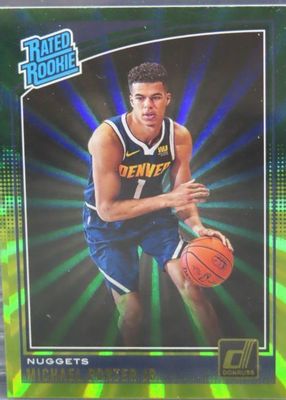 2018 Donruss #182 Green & Yellow Laser