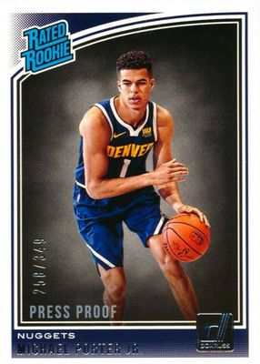 2018 Donruss #182 Press Proof Silver /349