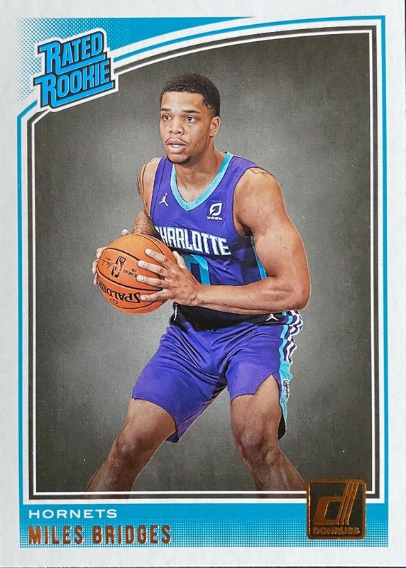 Miles Bridges 2018 Donruss #172 Base Rookie RAW