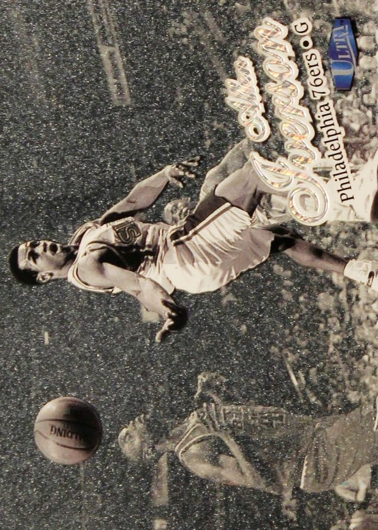 Allen Iverson 1997 Fleer Ultra #107P Platinum Medallion /100 Price