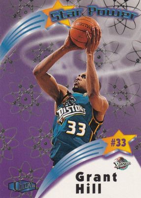 Grant Hill 1996 SkyBox Z-Force #3 Big Men on Court - Z-Peat