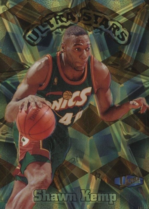 Shawn Kemp 1997 Fleer Ultra #17-US Ultra Stars Gold PSA 10