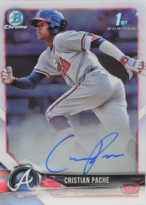 Cristian Pache 2018 Bowman #CPA-CP Chrome Prospect Auto BGS 9.5 