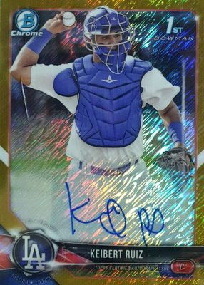 2018 Bowman #CPA-KR Chrome Prospect Auto - Gold Shimmer Refractor /50 (1st)