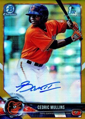 2018 Bowman #CPA-CM Chrome Prospect Auto - Gold Refractor /50 (1st)