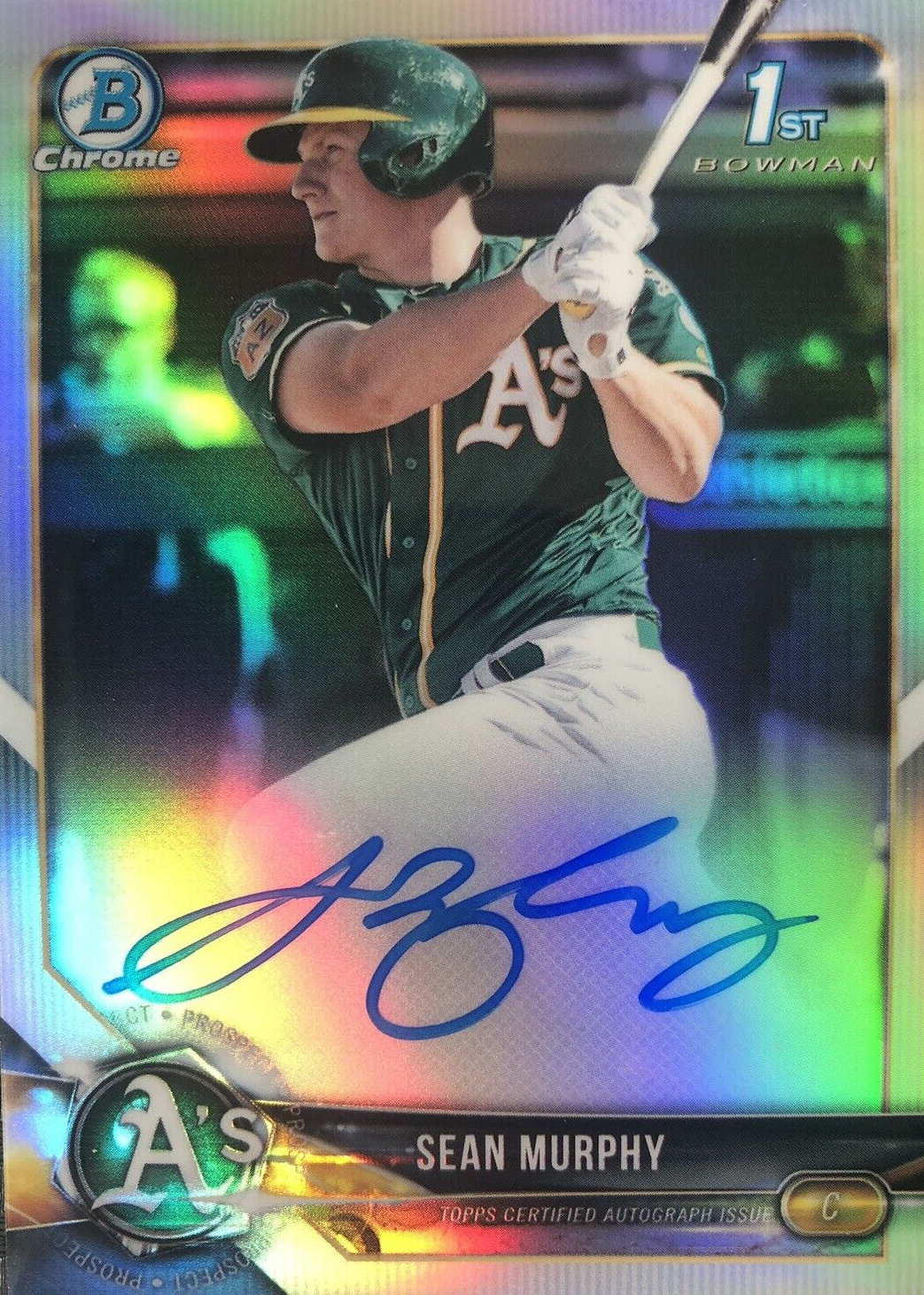 その他 Sean Murphy Auto Bowman Chrome Gold Sean Murphy 2018 Bowman #CPA-SMU Chrome Prospect Auto - Refractor